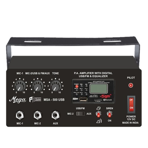 MSA 500 U P.A. Mobile Amplifier Cum Siren